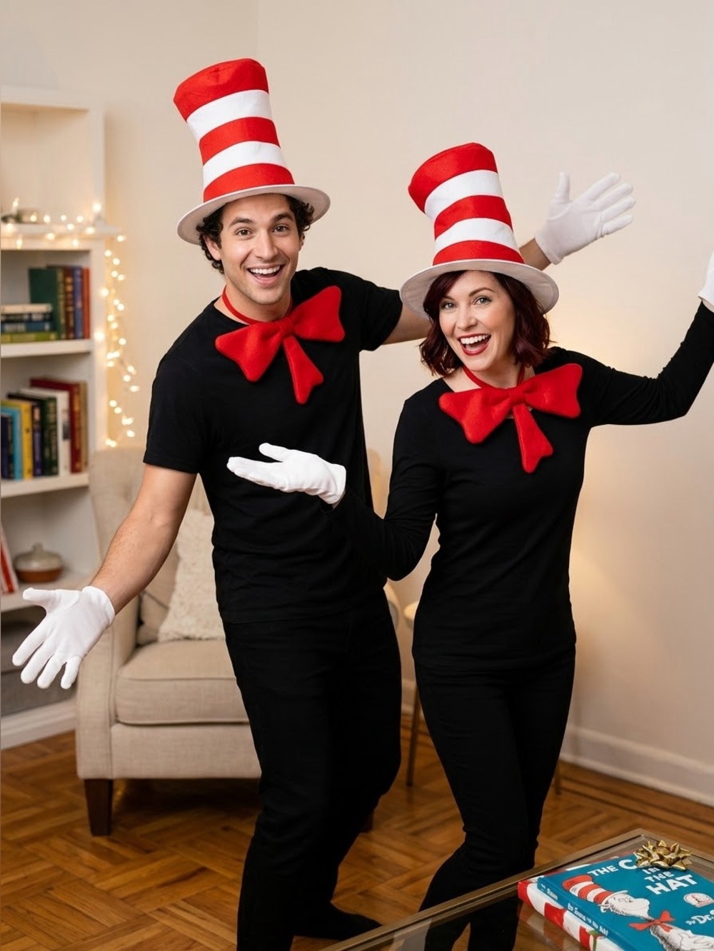 DR. SEUSS Cat in the Hat Deluxe Costume Accessory Kit Adult Unisex Spirit